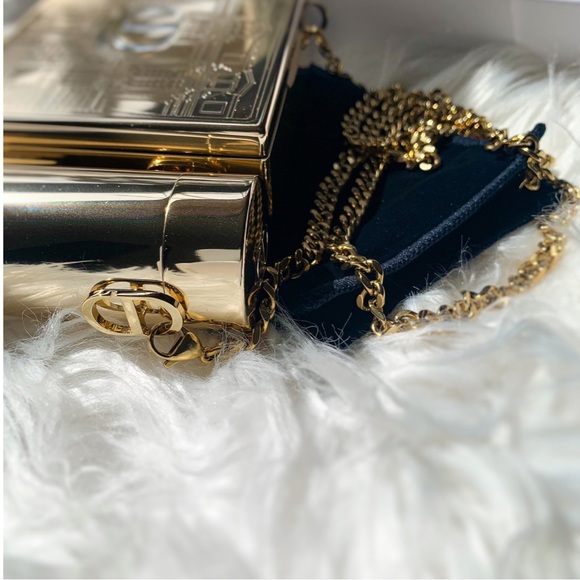 ROUGE DIOR NEW Sealed Limited Edition Minaudiere Lipstick Set Clutch Gold Red - Picture 12 of 14